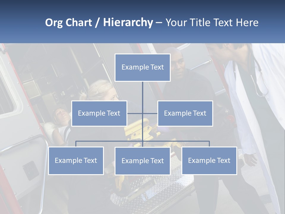 The Ambulance Brought The Patient PowerPoint Template