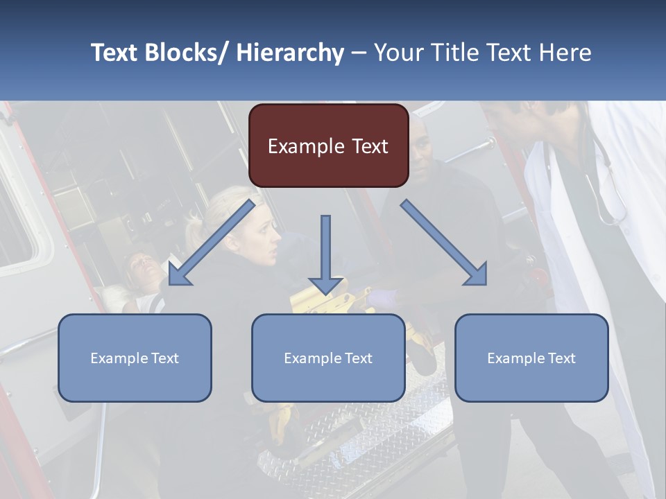 The Ambulance Brought The Patient PowerPoint Template