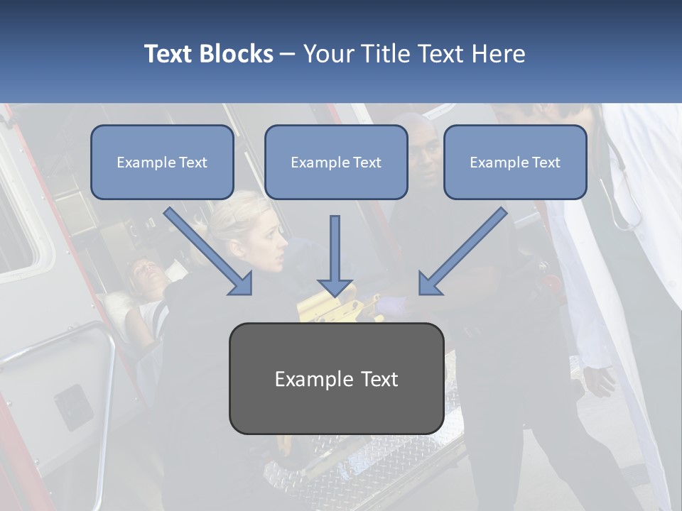 The Ambulance Brought The Patient PowerPoint Template