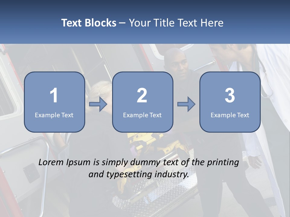 The Ambulance Brought The Patient PowerPoint Template