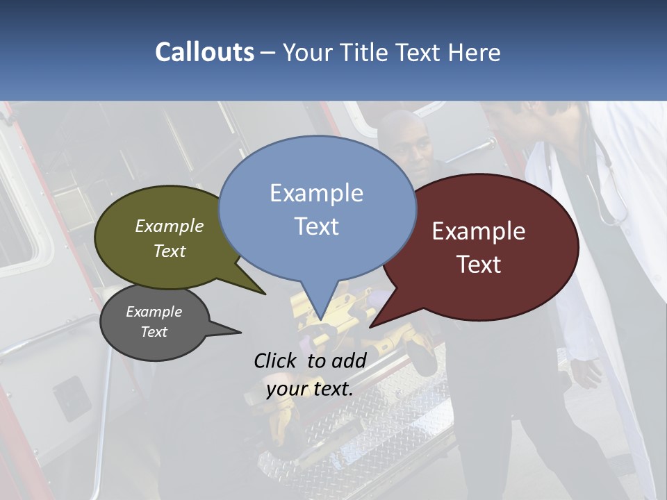The Ambulance Brought The Patient PowerPoint Template
