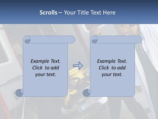 The Ambulance Brought The Patient PowerPoint Template