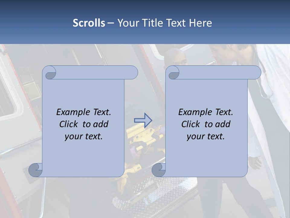 The Ambulance Brought The Patient PowerPoint Template