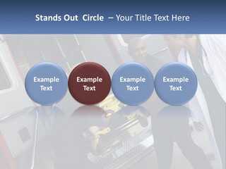 The Ambulance Brought The Patient PowerPoint Template