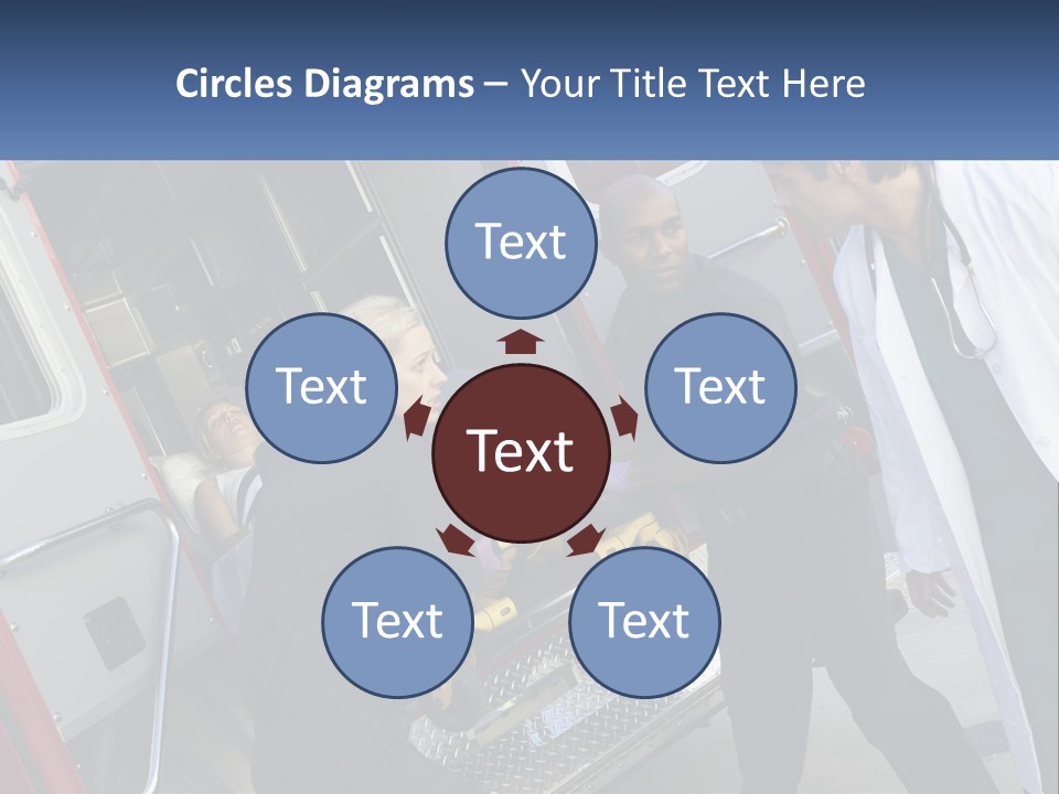 The Ambulance Brought The Patient PowerPoint Template