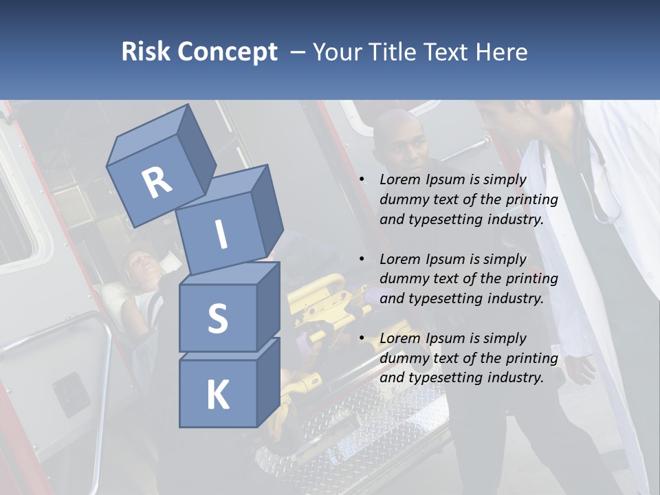 The Ambulance Brought The Patient PowerPoint Template