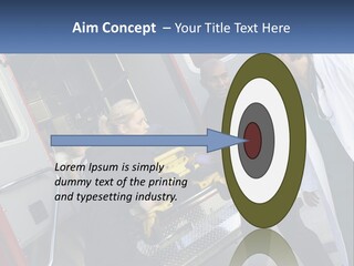 The Ambulance Brought The Patient PowerPoint Template