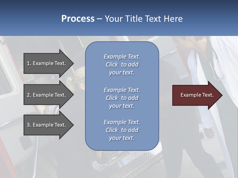 The Ambulance Brought The Patient PowerPoint Template