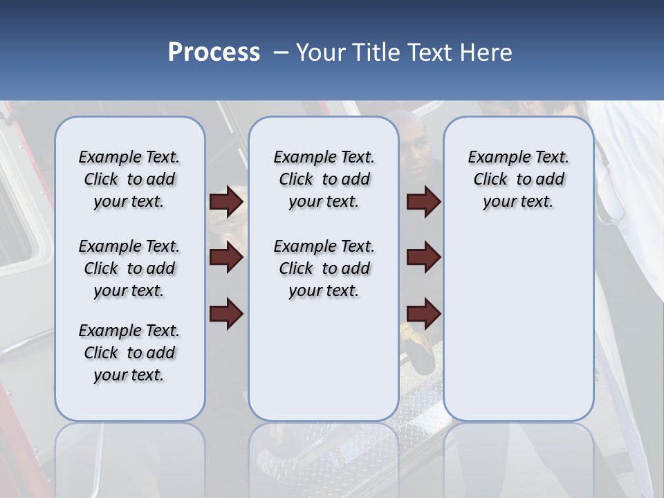 The Ambulance Brought The Patient PowerPoint Template