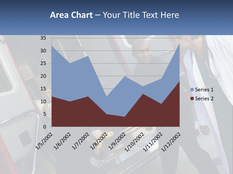 The Ambulance Brought The Patient PowerPoint Template