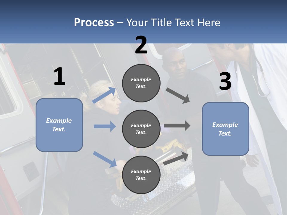 The Ambulance Brought The Patient PowerPoint Template