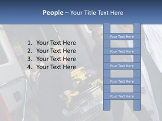 The Ambulance Brought The Patient PowerPoint Template