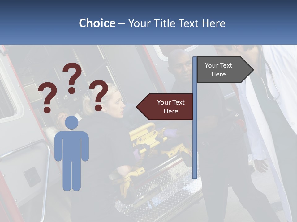 The Ambulance Brought The Patient PowerPoint Template