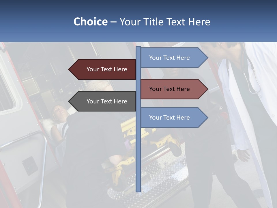 The Ambulance Brought The Patient PowerPoint Template