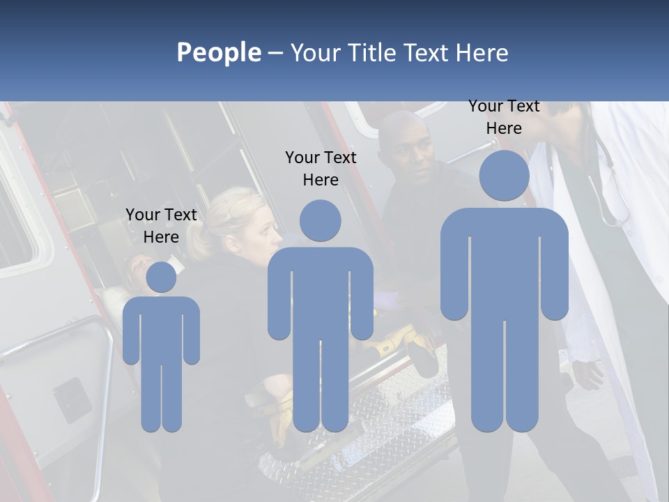 The Ambulance Brought The Patient PowerPoint Template