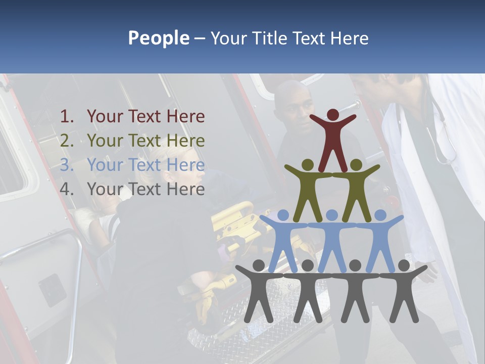 The Ambulance Brought The Patient PowerPoint Template