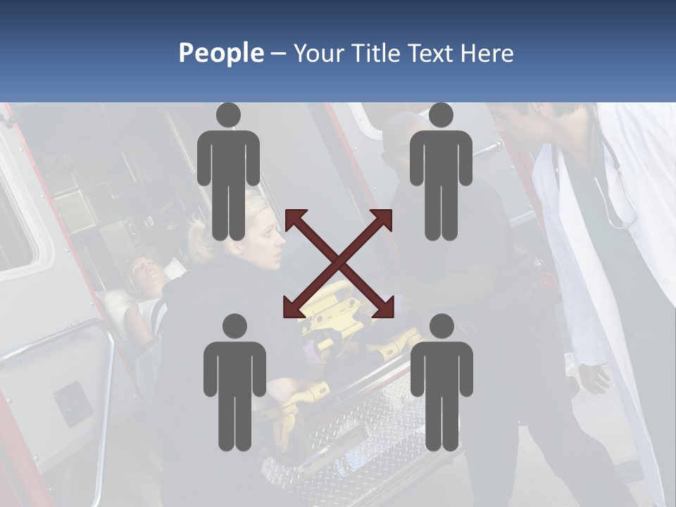 The Ambulance Brought The Patient PowerPoint Template