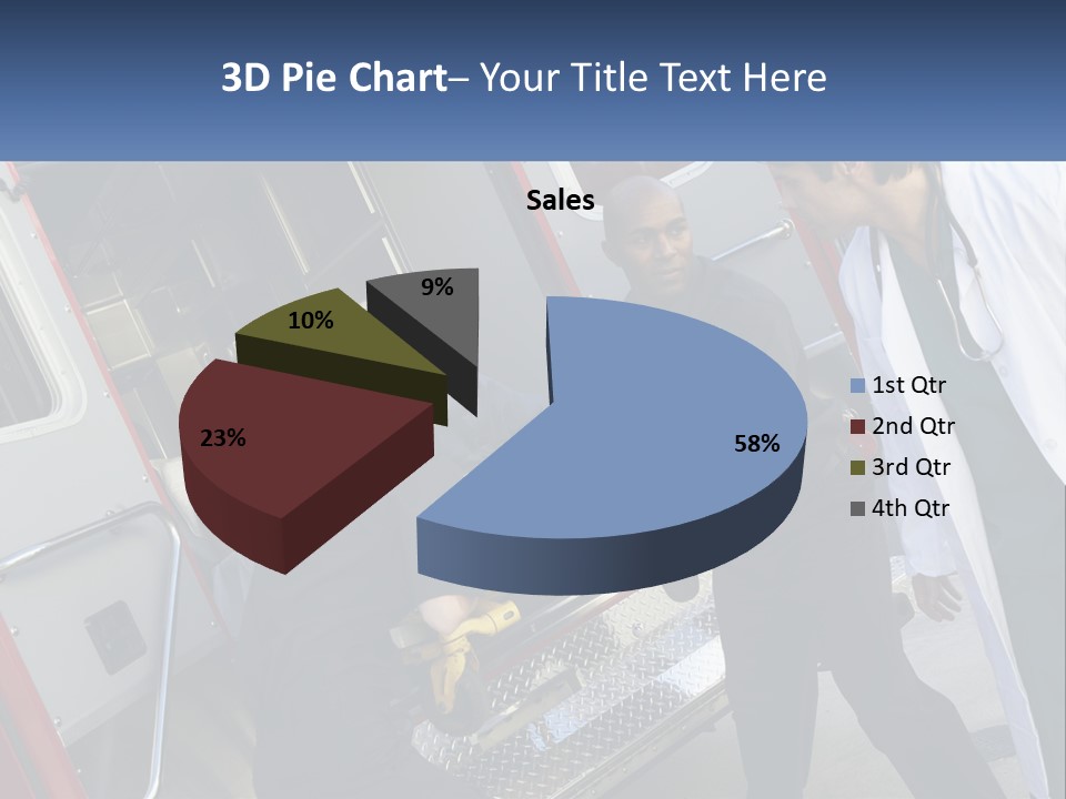 The Ambulance Brought The Patient PowerPoint Template