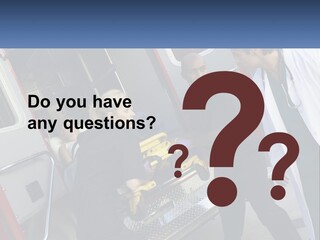 The Ambulance Brought The Patient PowerPoint Template