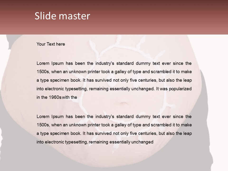 Pregnant Woman PowerPoint Template