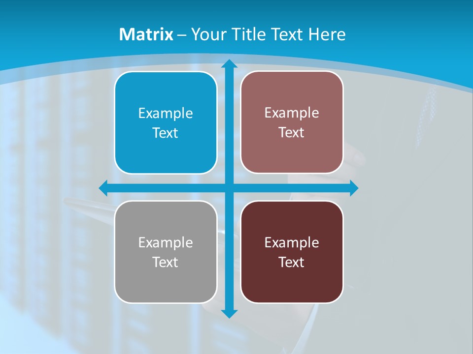 Man With A Tablet PowerPoint Template