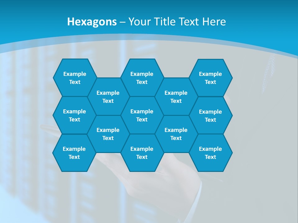 Man With A Tablet PowerPoint Template