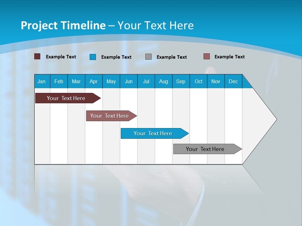 Man With A Tablet PowerPoint Template