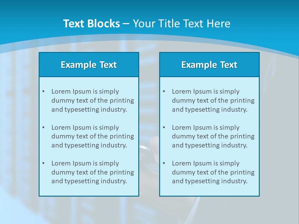 Man With A Tablet PowerPoint Template