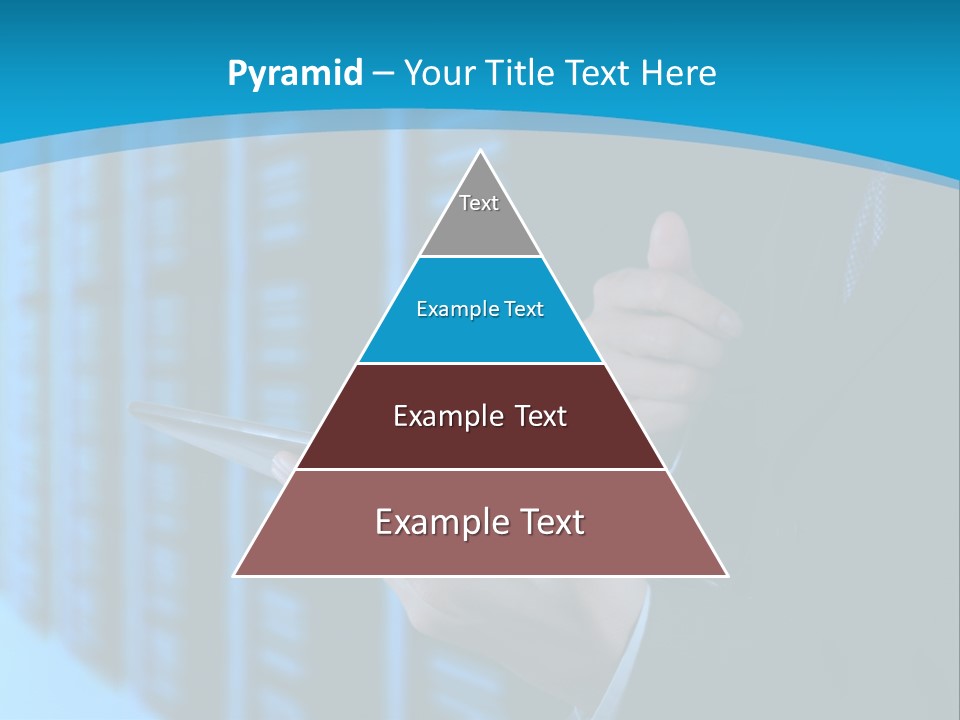 Man With A Tablet PowerPoint Template
