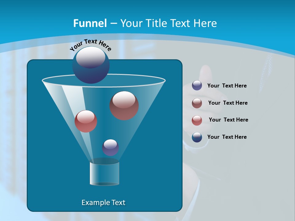Man With A Tablet PowerPoint Template