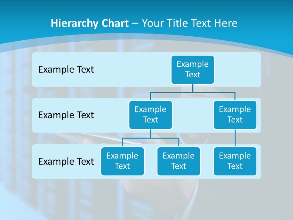 Man With A Tablet PowerPoint Template