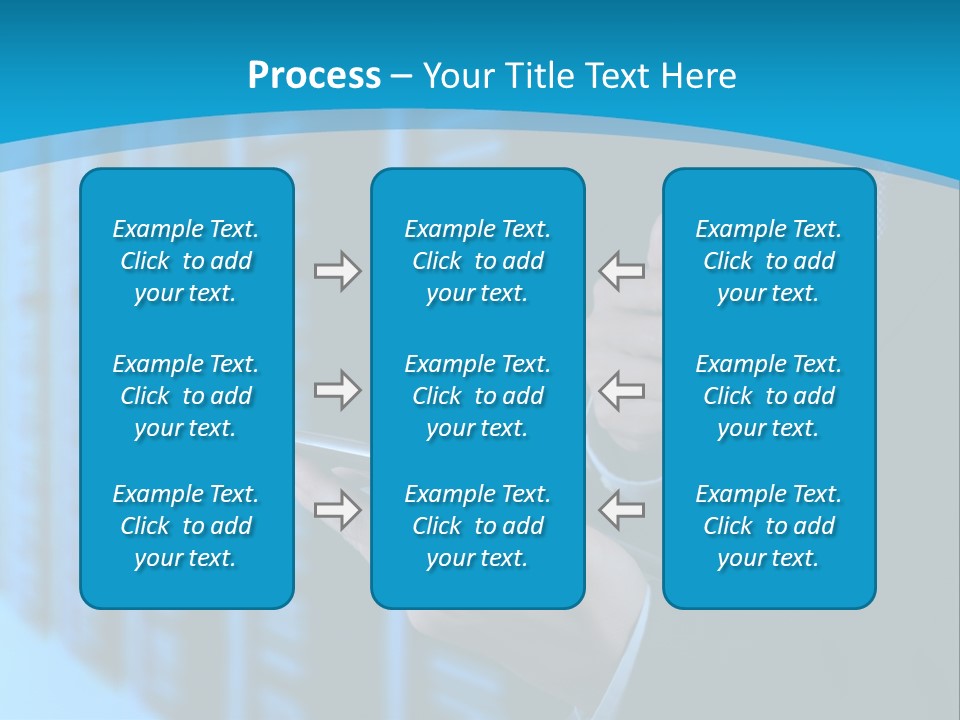 Man With A Tablet PowerPoint Template