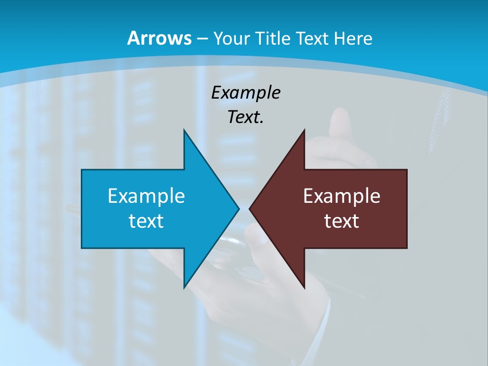 Man With A Tablet PowerPoint Template