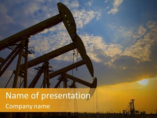 Oil Rigs PowerPoint Template