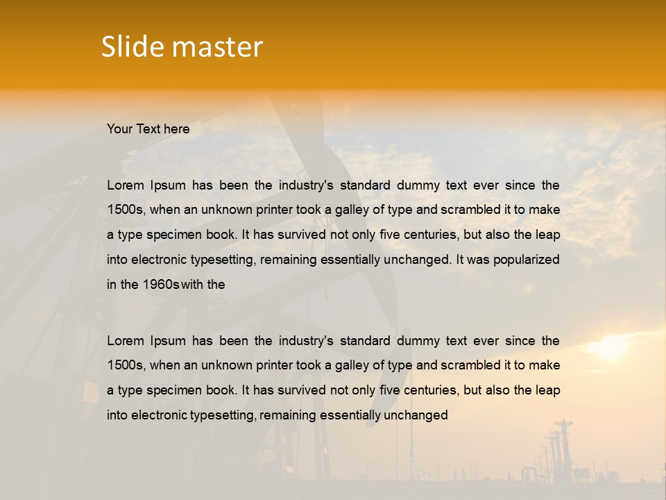 Oil Rigs PowerPoint Template