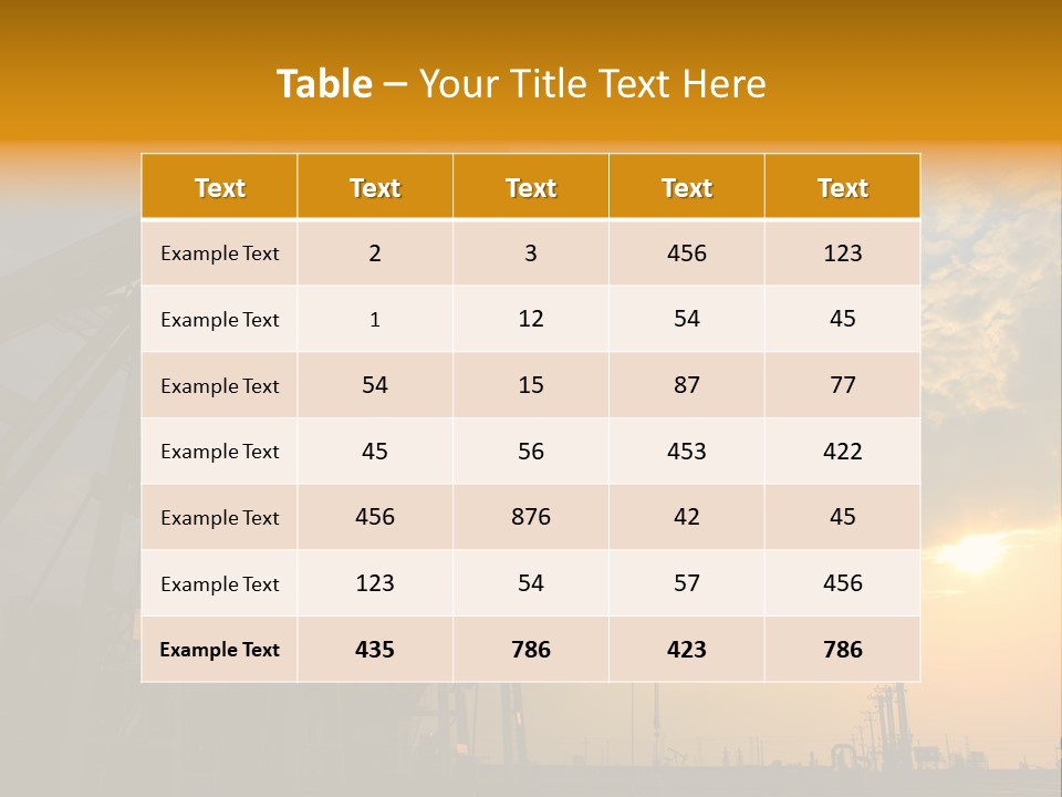Oil Rigs PowerPoint Template