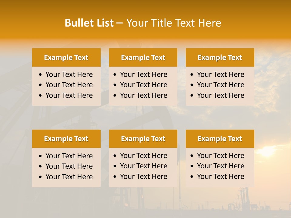 Oil Rigs PowerPoint Template
