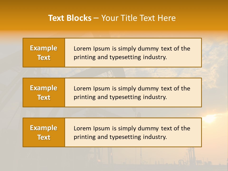 Oil Rigs PowerPoint Template