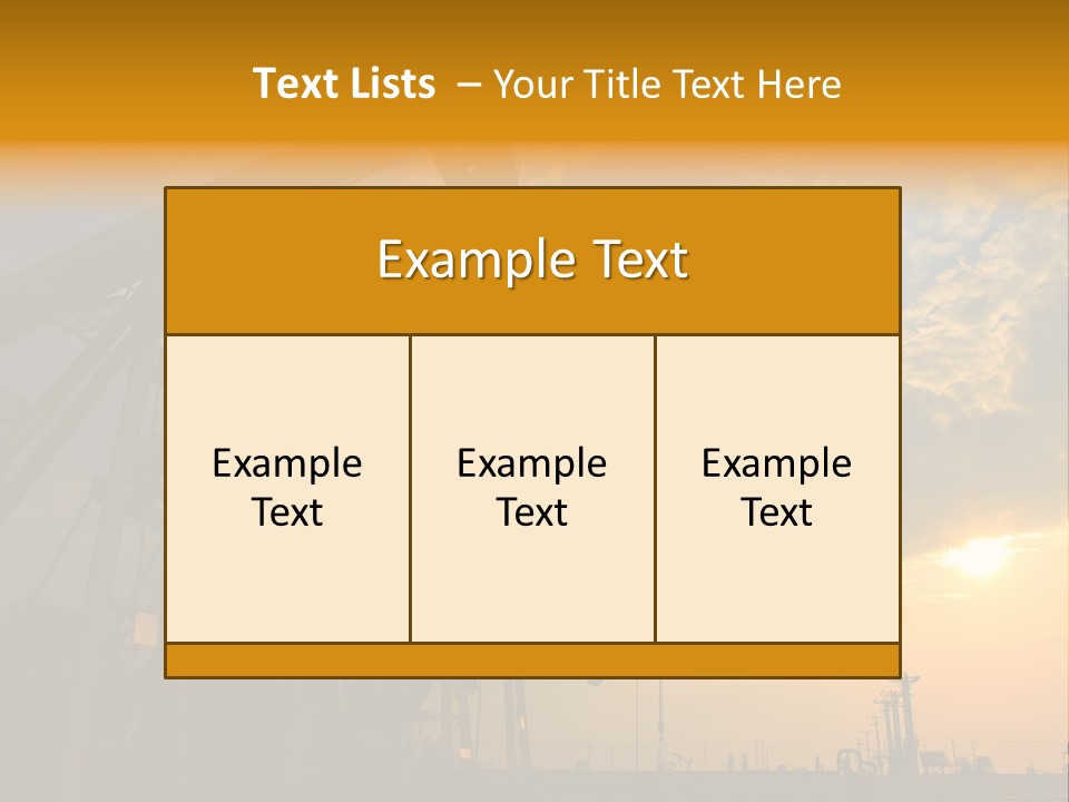 Oil Rigs PowerPoint Template