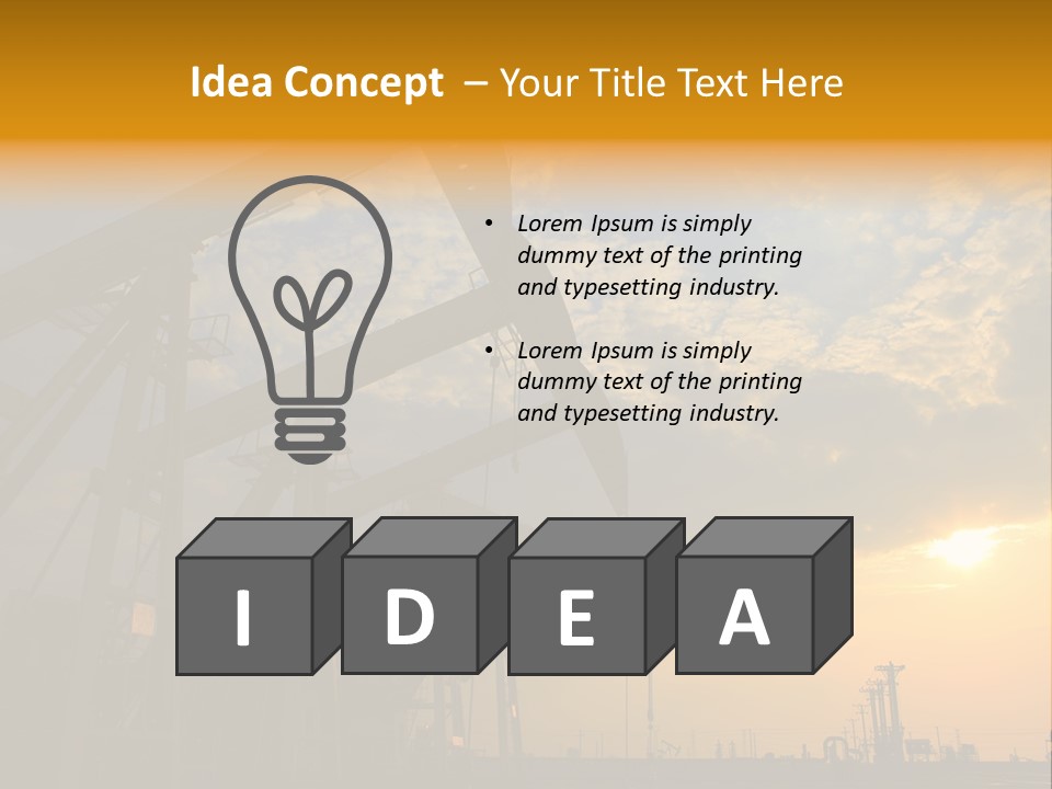 Oil Rigs PowerPoint Template