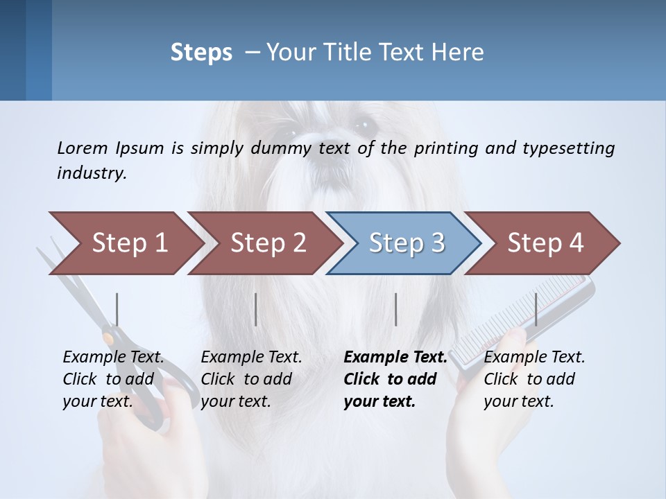 Hairdresser's Dog PowerPoint Template