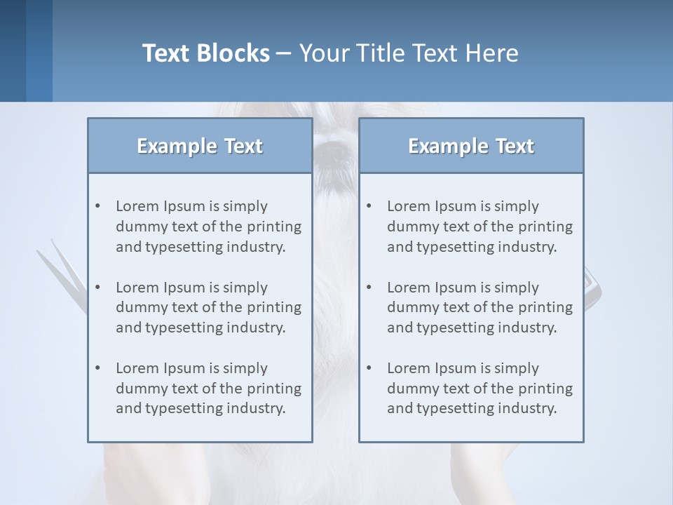 Hairdresser's Dog PowerPoint Template