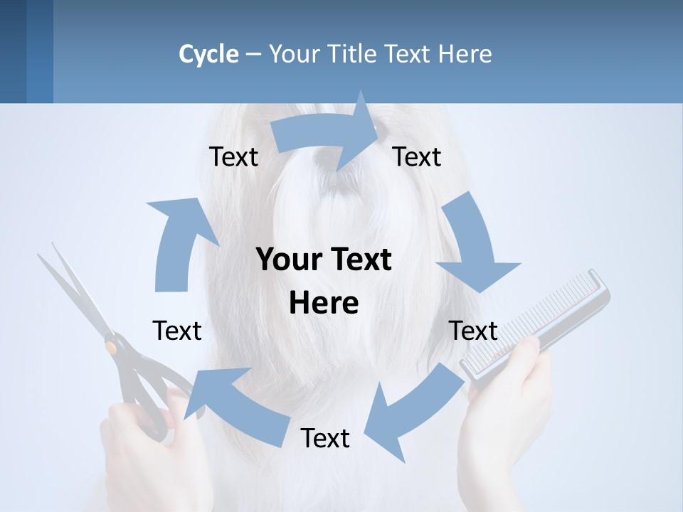 Hairdresser's Dog PowerPoint Template