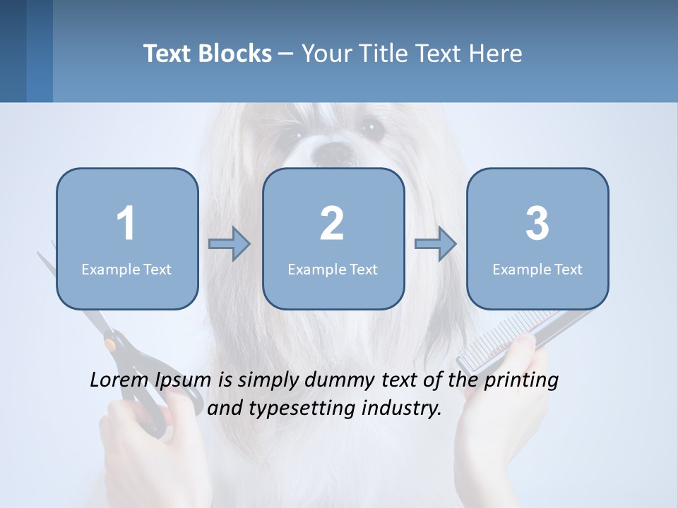 Hairdresser's Dog PowerPoint Template