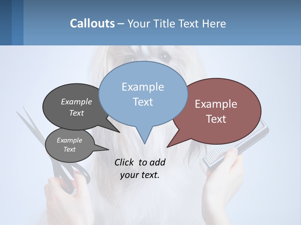 Hairdresser's Dog PowerPoint Template