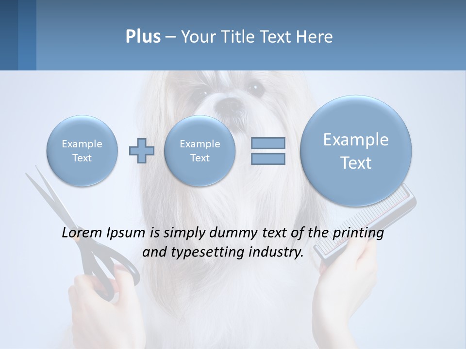 Hairdresser's Dog PowerPoint Template