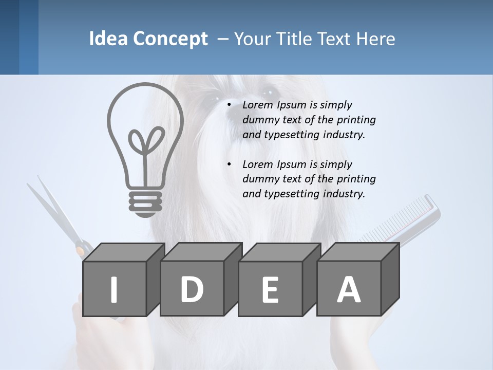 Hairdresser's Dog PowerPoint Template