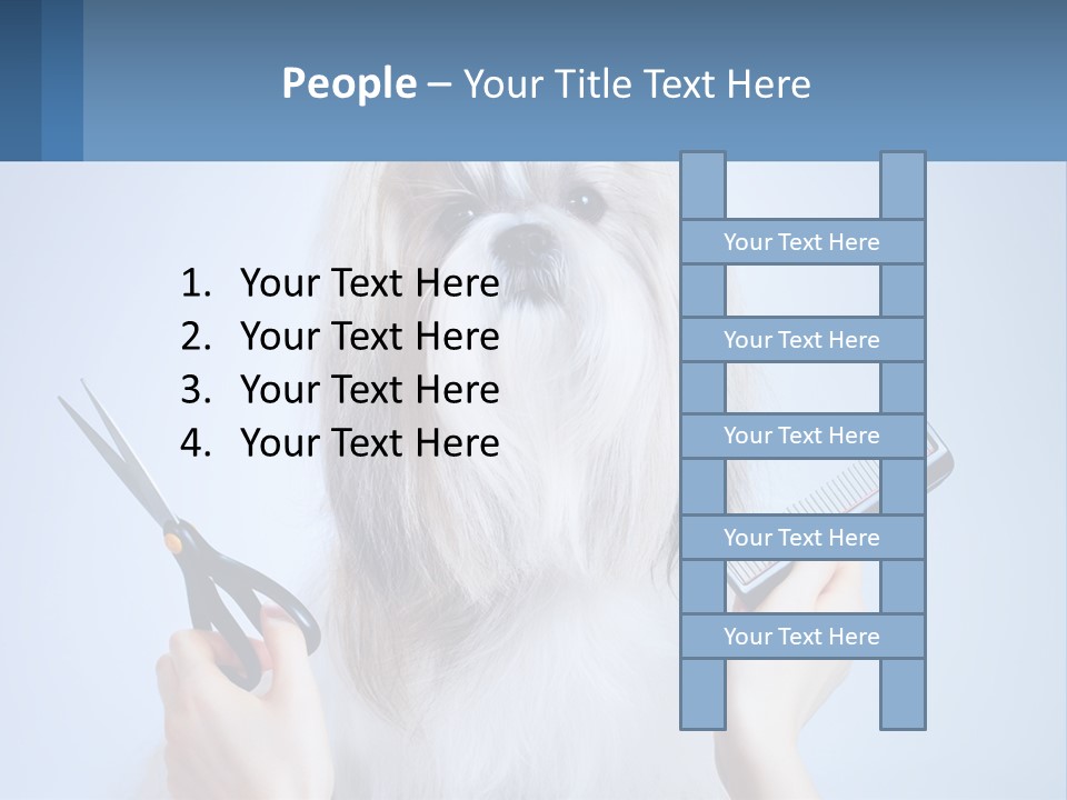 Hairdresser's Dog PowerPoint Template