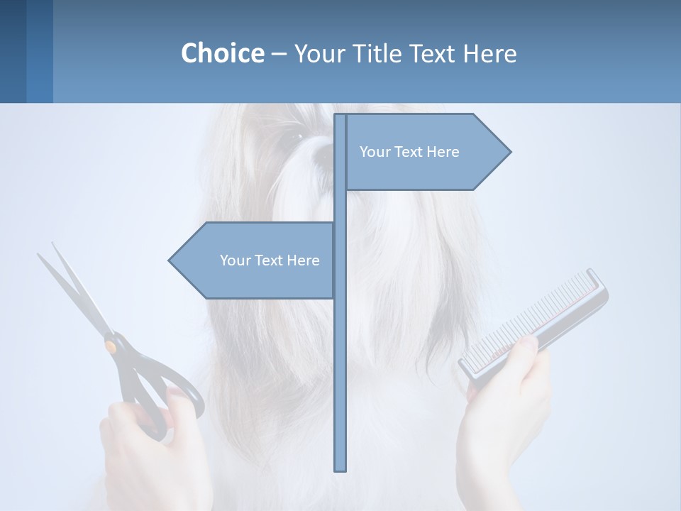 Hairdresser's Dog PowerPoint Template