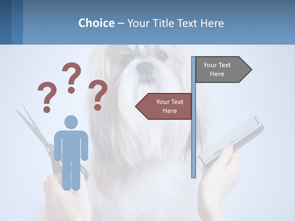 Hairdresser's Dog PowerPoint Template